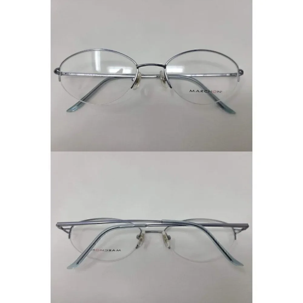 MARCHON M130 455 HALF RIM EYEGLASSES 53 18 135